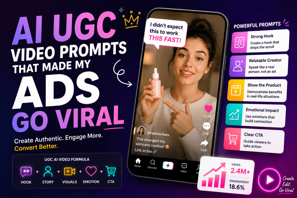 AI UGC Video Prompts That Made My Ads Go&nbsp;Viral