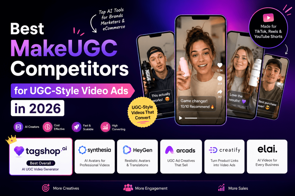 Best MakeUGC Competitors for UGC-Style Video Ads in&nbsp;2026