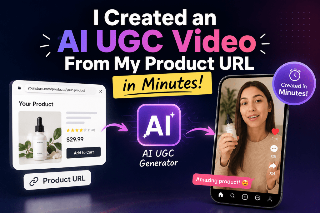 I Created an AI UGC Video From My Product URL in&nbsp;Minutes