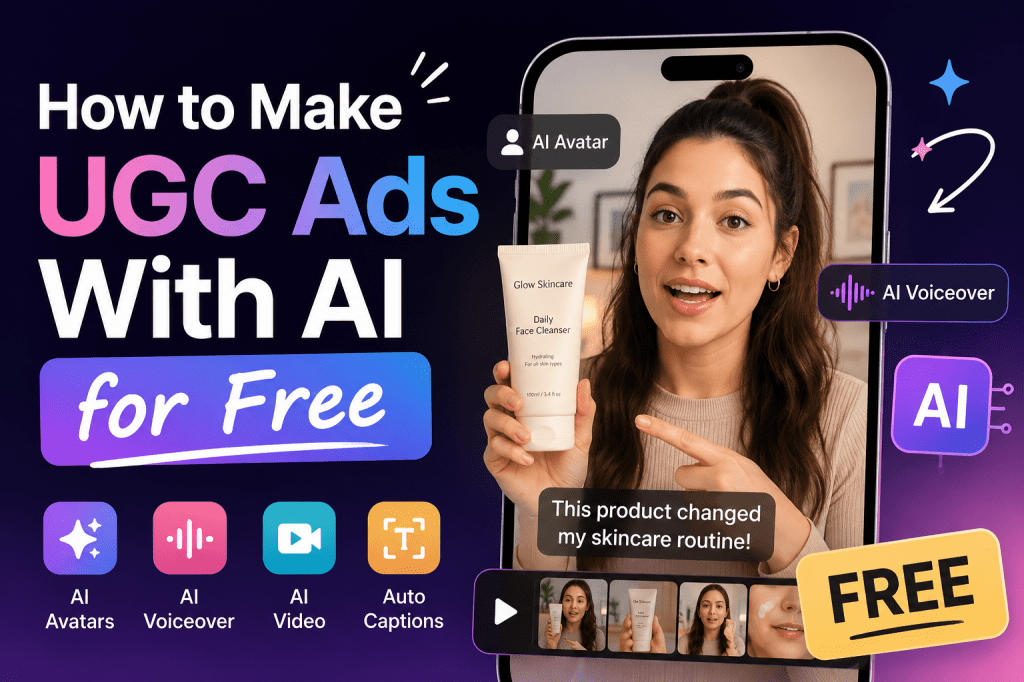 How to Make UGC Ads With AI for&nbsp;Free