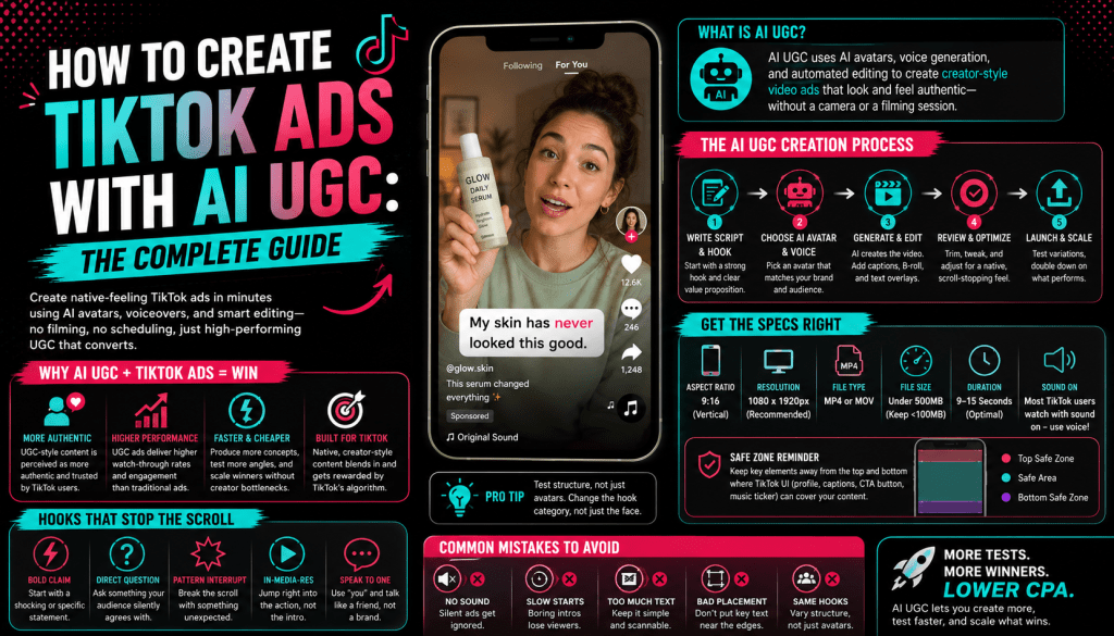 How to Create TikTok Ads with AI UGC: The Complete&nbsp;Guide