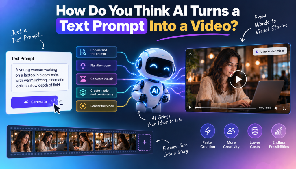 How Do You Think AI Turns a Text Prompt Into a&nbsp;Video?
