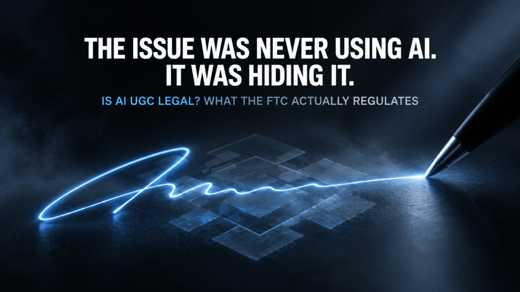 Is AI UGC Legal